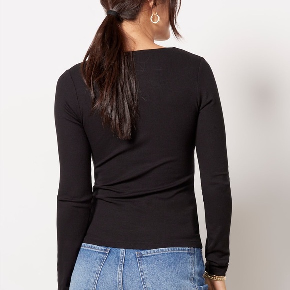 LNA Black Long Sleeve Top - Picture 5 of 7